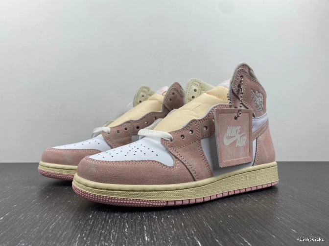 FD2596-600 OG Jordan Pink Washed 1 Air Retro High (Women's) 0808